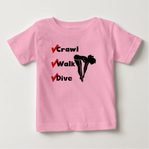 T-shirt Pour Bébé Piqué de promenade de rampement
