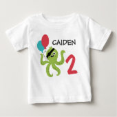 T-shirt Pour Bébé Pirate Ship Trésor Anniversaire Fête (Devant)