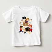 T-shirt Pour Bébé Pirates (Devant)