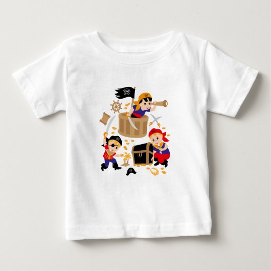 T-shirt Pour Bébé Pirates (Devant)