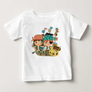 T-shirt Pour Bébé Pirates Au Trésor