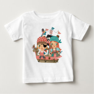T-shirt Pour Bébé Pirates Girly