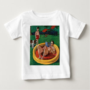 T-shirt Pour Bébé Piscine d'attente