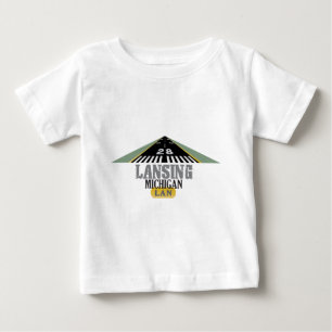 T-shirt Pour Bébé Piste 28 - Lansing Michigan LAN