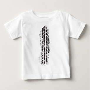 T-shirt Pour Bébé Piste de pneus