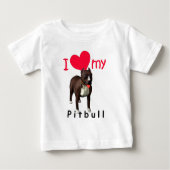T-shirt Pour Bébé Pitbull (Devant)
