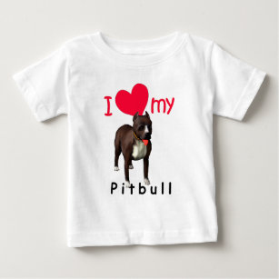 T-shirt Pour Bébé Pitbull