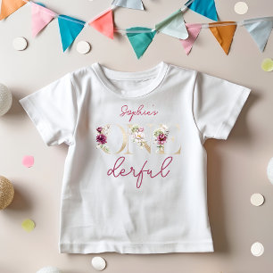 T-shirt Pour Bébé Pivoines roses merveilleuse fête d'anniversaire aq
