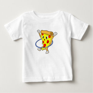 T-shirt Pour Bébé Pizza à Fitness avec pneus Fitness.PNG