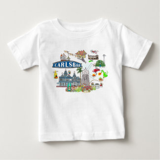 T-shirt Pour Bébé Plage de Carlsbad, ville amusante