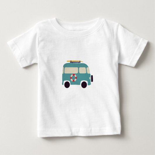 T-shirt Pour Bébé Plage ici nous venons (Devant)