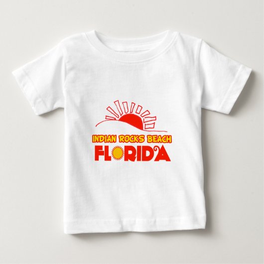 T-shirt Pour Bébé Plage indienne de roches, la Floride (Devant)