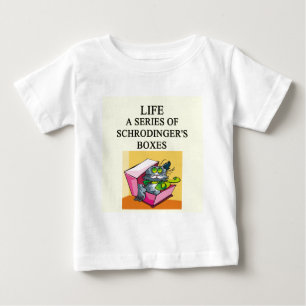 T-shirt Pour Bébé plaisanterie de boîte de chat des schrodinger