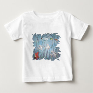 T-shirt Pour Bébé plaisir avec chalkware poisson aquarelle style