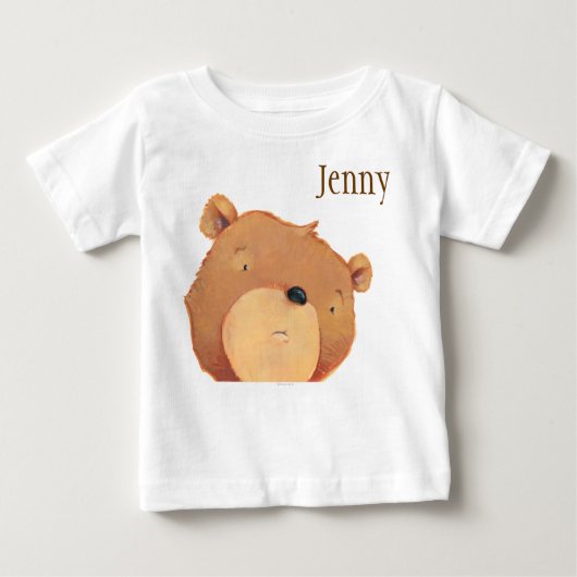 T-shirt Pour Bébé Plan rapproché de grand ours Brown (Devant)