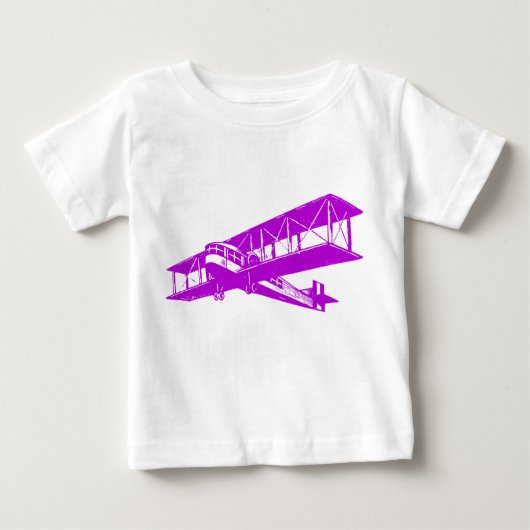 T-shirt Pour Bébé Plan vintage - Violet (Devant)