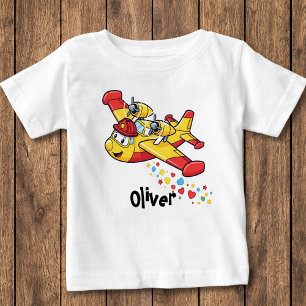 T-shirt Pour Bébé Plan Whimsical de pompier