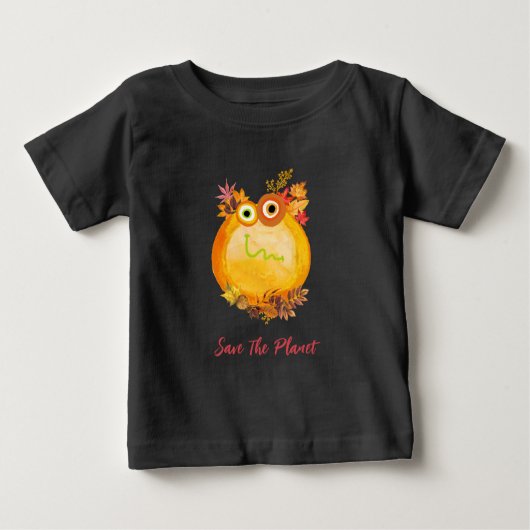T-Shirt Pour Bébé Planète (Devant)