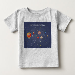 T-shirt Pour Bébé Planètes du système solaire