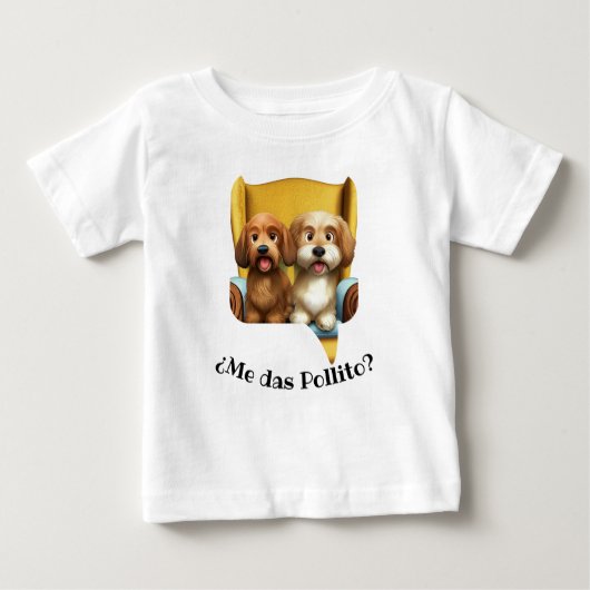 T-shirt Pour Bébé Playera Infantil “Amiguitos Peludos” (Devant)