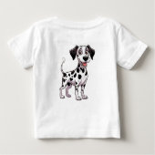 T-shirt Pour Bébé Playful Dalmatian Puppy (Dos)