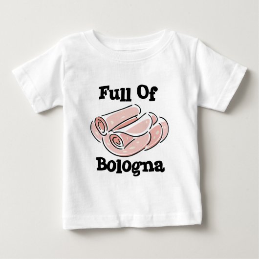 T-shirt Pour Bébé plein de mortadelle (Devant)