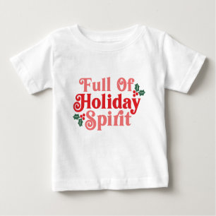 T-shirt Pour Bébé Plein d'esprit de vacances - Typographie festive