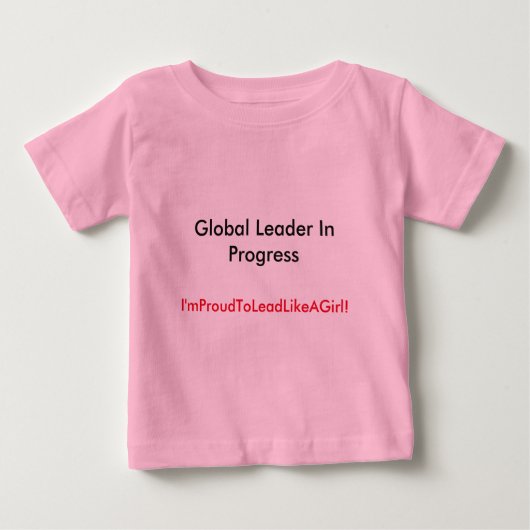 T-shirt Pour Bébé Plomb en rose ! (Devant)