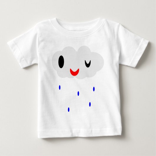 T-shirt Pour Bébé Pluie (Devant)
