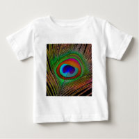 Plume de paon cuivré vibrant