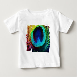 T-shirt Pour Bébé Plume de paon vibrant