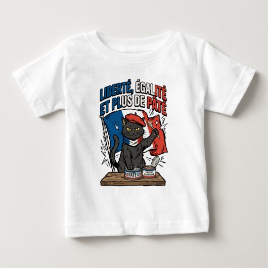 T-shirt Pour Bébé Plus de Pâté (Devant)