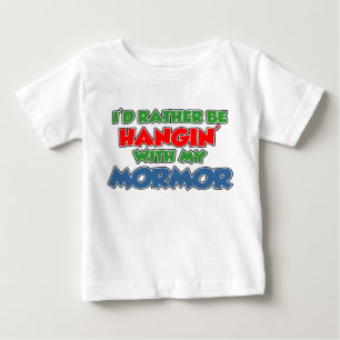T-shirt Pour Bébé Plutôt accroche avec Mormor