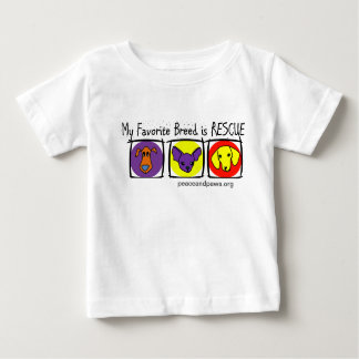 T-shirt Pour Bébé PNP Kids Ma race préférée est Secourue