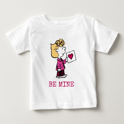 T-shirt Pour Bébé Poanuts | Saint-Valentin | Carte de Sally pour la  (Devant)
