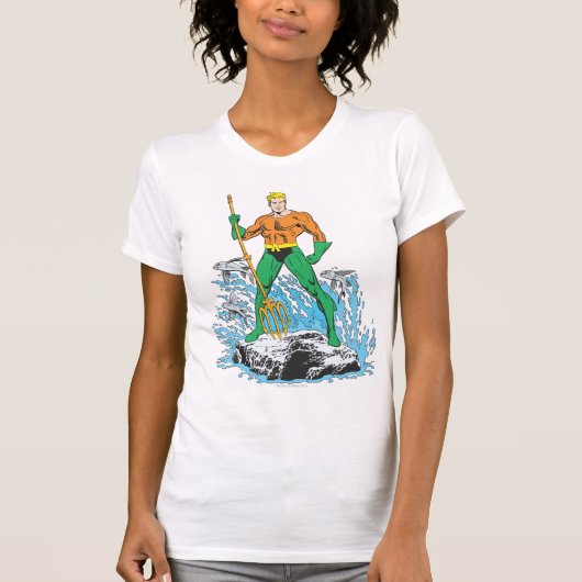T-shirt Pour Bébé Poignées Aquaman avec Pitchfork (Devant)