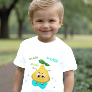 T-shirt Pour Bébé Poire jaune mignonne