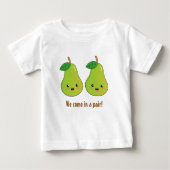 T-shirt Pour Bébé Poires mignonnes qui viennent en paire (Devant)