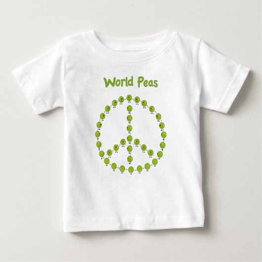 T-shirt Pour Bébé Pois du monde (Devant)