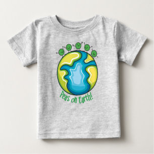 T-shirt Pour Bébé Pois sur Terre