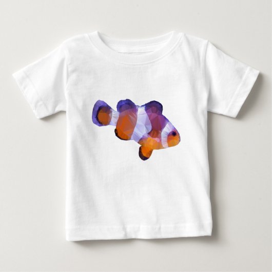 T-shirt Pour Bébé Poisson clown à basse densité (Devant)