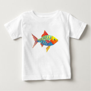 T-SHIRT POUR BÉBÉ POISSON EN ORIGAMI