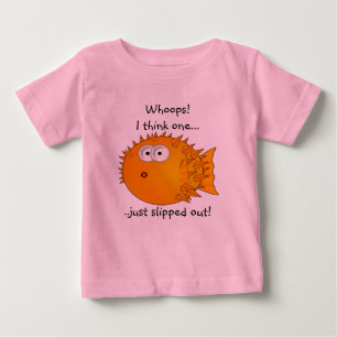 T-shirt Pour Bébé Poisson-pouffer - Dit drôle