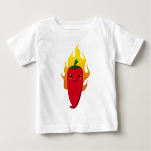 T-shirt Pour Bébé Poivre mignon Chu