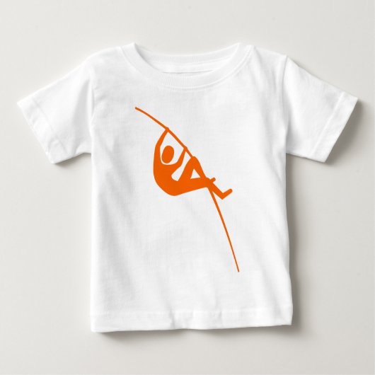 T-shirt Pour Bébé Pôle - Orange (Devant)
