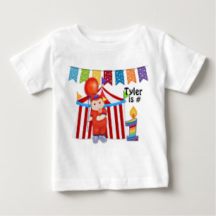 T-shirt Pour Bébé Polka Dot Circus premier anniversaire