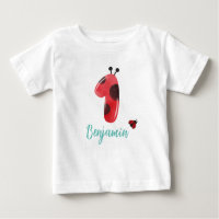 Polka rouge mignon point Ladybug 1er anniversaire