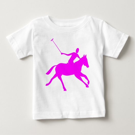 T-shirt Pour Bébé Polo - Magenta (Devant)