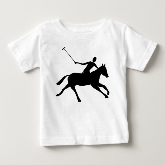 T-shirt Pour Bébé Polo - Noir (Devant)