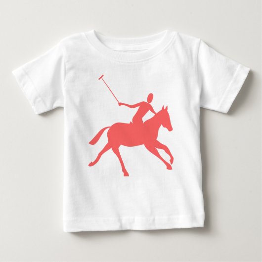 T-shirt Pour Bébé Polo - rose tropicale (Devant)